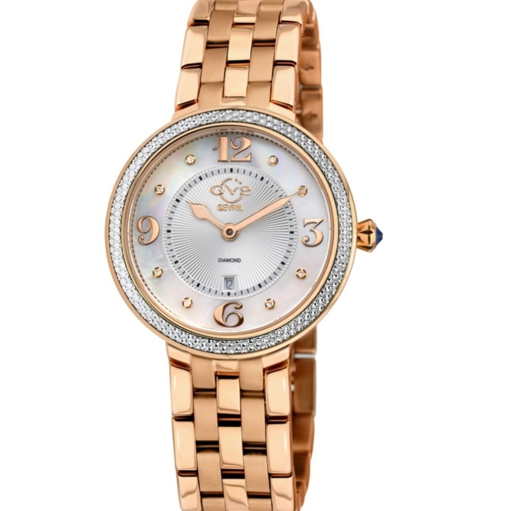 NEW Gevril Verona Diamond Bracelet Watch, 37mm - 0.05 ctw.